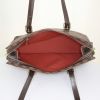 Louis Vuitton Chelsea handbag in ebene damier canvas and brown leather - Detail D2 thumbnail
