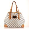 Louis Vuitton Hampstead handbag in azur damier canvas and natural leather - 360 thumbnail