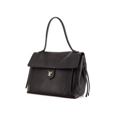 Louis Vuitton Lockme Black Leather Shoulder Bag (Pre-Owned)
