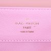 Bolso de mano Louis Vuitton Lockme modelo pequeño en cuero rosa, gris y negro - Detail D3 thumbnail