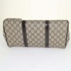 Gucci Joy Boston handbag in grey-beige monogram canvas and dark brown - Detail D4 thumbnail