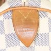 Louis Vuitton Speedy handbag in azur damier canvas and natural leather - Detail D3 thumbnail