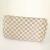 Louis Vuitton Speedy handbag in azur damier canvas and natural leather - Detail D4 thumbnail