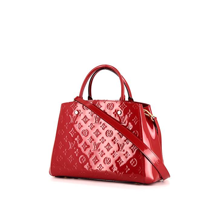 Sac Brea MM Louis Vuitton Rouge Fauviste Monogramme Vernis En vente sur  1stDibs