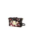 Louis Vuitton Petite Malle shoulder bag in black, red and white paillette and black leather - 00pp thumbnail