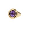 Poiray Indrani 1980's ring in yellow gold and amethyst - 00pp thumbnail