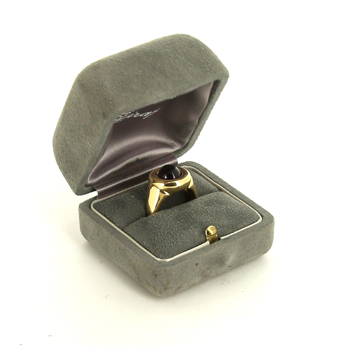 Poiray Indrani 1980's ring in yellow gold and amethyst - Detail D2