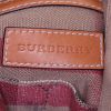 Burberry Ashby Shopping bag in brown Haymarket canvas and brown leather - Detail D4 thumbnail