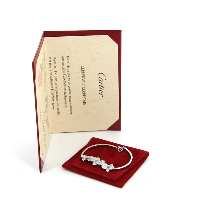 Bracelet Cartier Caresse d'Orchidées en or blanc et diamants