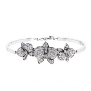 Cartier Caresse d'Orchidées bracelet in white gold and diamonds