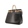 Hermès Vintage Airport travel bag in black and gold Fjord leather - 00pp thumbnail