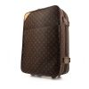 Valigia flessibile Louis Vuitton Pegase in tela monogram marrone e pelle naturale - 00pp thumbnail