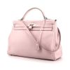 Hermes Kelly 40 cm handbag in Rose Dragee Swift leather - 00pp thumbnail