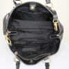 Prada Shopping shoulder bag in black leather - Detail D3 thumbnail