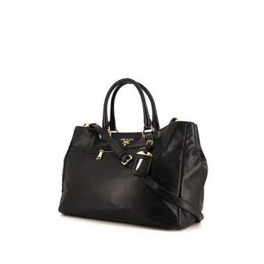 Bolso bandolera Prada Shopping en cuero negro