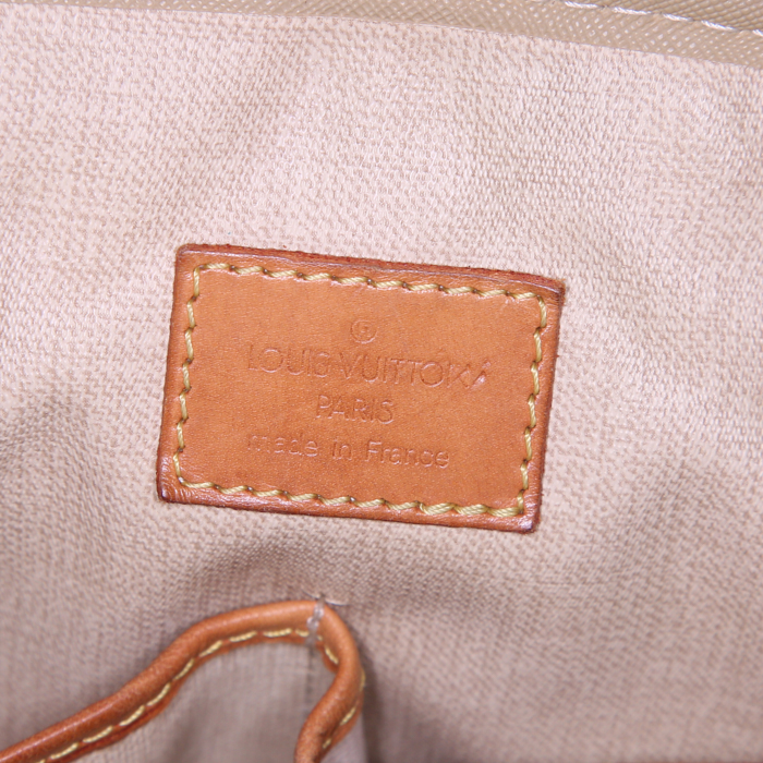 Louis Vuitton Deauville handbag in monogram canvas and natural leather - Detail D3
