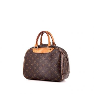 Sac à main Louis Vuitton Trouville en toile monogram et cuir naturel
