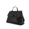 Gucci Bamboo Daily handbag in black grained leather - 00pp thumbnail