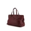 Bottega Veneta Medium Top Handle handbag in burgundy intrecciato leather - 00pp thumbnail