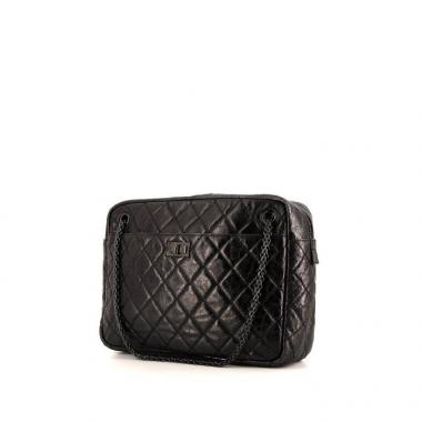 Chanel Camera large model handbag in black quilted leather