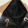 Bolso de mano Lanvin Happy en cuero bicolor negro y marrón - Detail D3 thumbnail