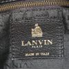 Sac à main Lanvin Happy en cuir bicolore noir et marron - Detail D4 thumbnail