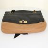 Lanvin Happy handbag in black and brown bicolor leather - Detail D5 thumbnail
