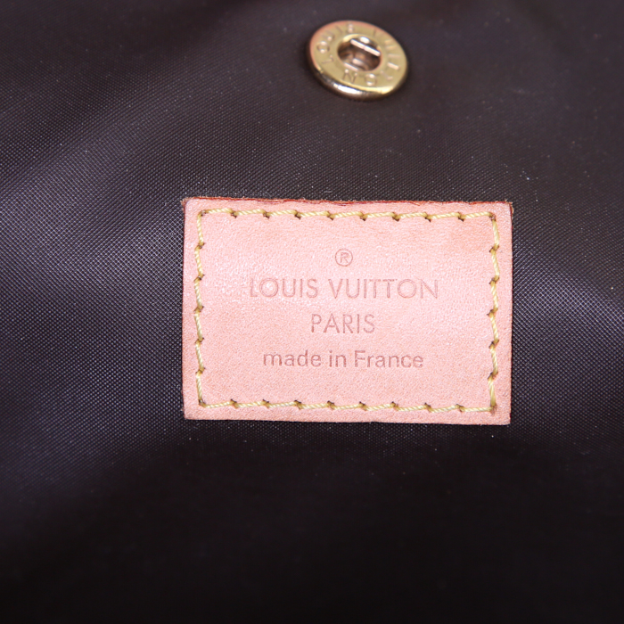 Louis Vuitton Baxter large model bag in monogram canvas and natural leather - Detail D3