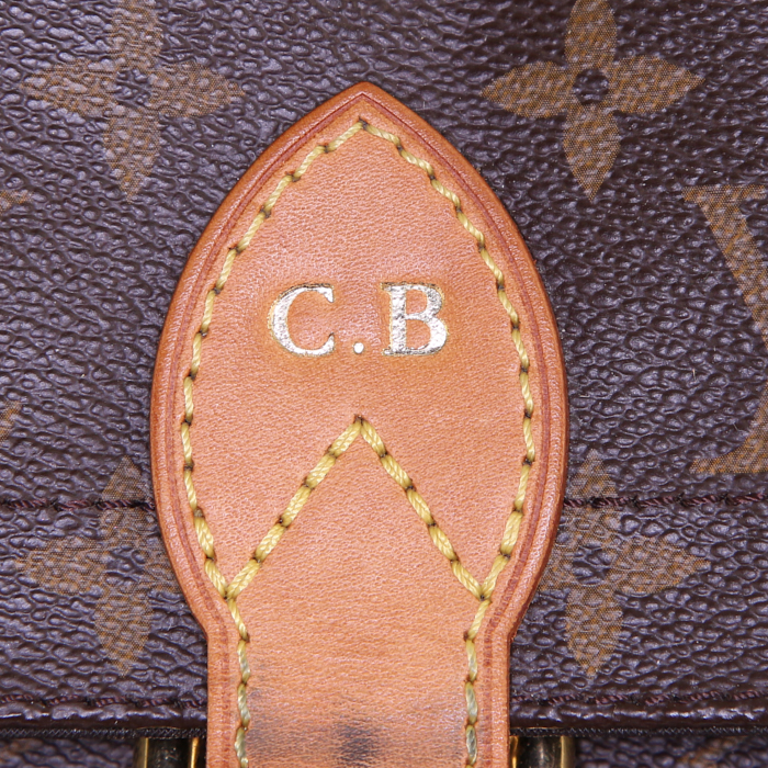 Sac Louis Vuitton Baxter grand modèle en toile monogram et cuir naturel - Detail D5