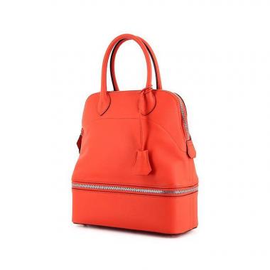 Sac à main Hermes Bolide 30 cm en veau Sikkim corail