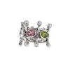 Sortija Dior Deux Epices en oro blanco,  diamantes y piedras ornamentales - 00pp thumbnail