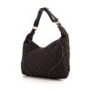 Louis Vuitton Manon medium model handbag in brown linen canvas and brown leather - 00pp thumbnail