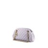 Chanel Just Mademoiselle handbag in light blue quilted jersey - 00pp thumbnail