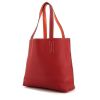 Shopping bag Hermes Double Sens in pelle togo rossa e arancione - 00pp thumbnail