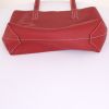 Shopping bag Hermes Double Sens in pelle togo rossa e arancione - Detail D5 thumbnail