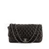 Chanel Timeless maxi jumbo handbag in black quilted leather - 360 thumbnail