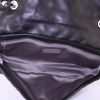 Chanel Timeless maxi jumbo handbag in black quilted leather - Detail D3 thumbnail