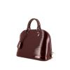 Louis Vuitton Alma handbag in burgundy patent epi leather - 00pp thumbnail