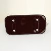 Louis Vuitton Alma handbag in burgundy patent epi leather - Detail D4 thumbnail