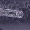Borsa Hermes Birkin 35 cm in pelle Fjord nera - Detail D4 thumbnail