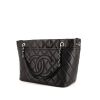 Chanel Grand Shopping shopping bag in black quilted grained leather - 00pp thumbnail