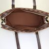 Louis Vuitton Chelsea handbag in ebene damier canvas and brown leather - Detail D5 thumbnail