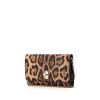 Sac bandoulière Dolce & Gabbana en toile enduite léopard et cuir noir - 00pp thumbnail