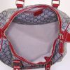 Gucci Speedy handbag in monogram canvas and red patent leather - Detail D2 thumbnail