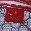 Gucci Speedy handbag in monogram canvas and red patent leather - Detail D3 thumbnail