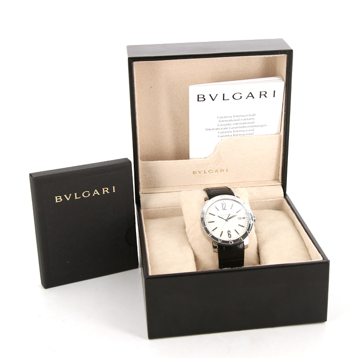 Montre Bulgari Solotempo en acier Ref :  BB41S Vers  2010