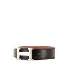 Hermès Ceinture belt in black and gold leather - 00pp thumbnail
