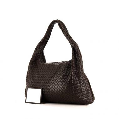 Bottega Veneta Veneta handbag in brown intrecciato leather