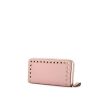 Valentino Garavani Rockstud wallet in varnished pink leather - 00pp thumbnail