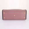 Fendi Runaway handbag in pink leather and black piping - Detail D5 thumbnail